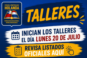 Listado Talleres Inicio Lunes 20 de Julio